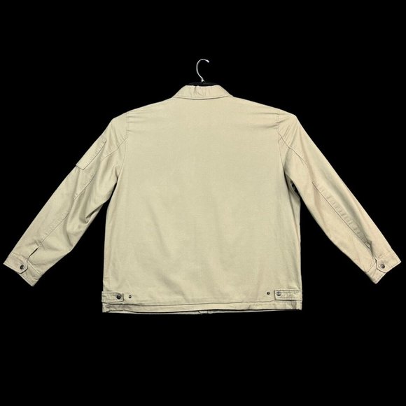 Levis Mens Full Zip Trucker Jacket Size 2XL Beige Canva Fabric Casual & Stylish - Picture 12 of 13